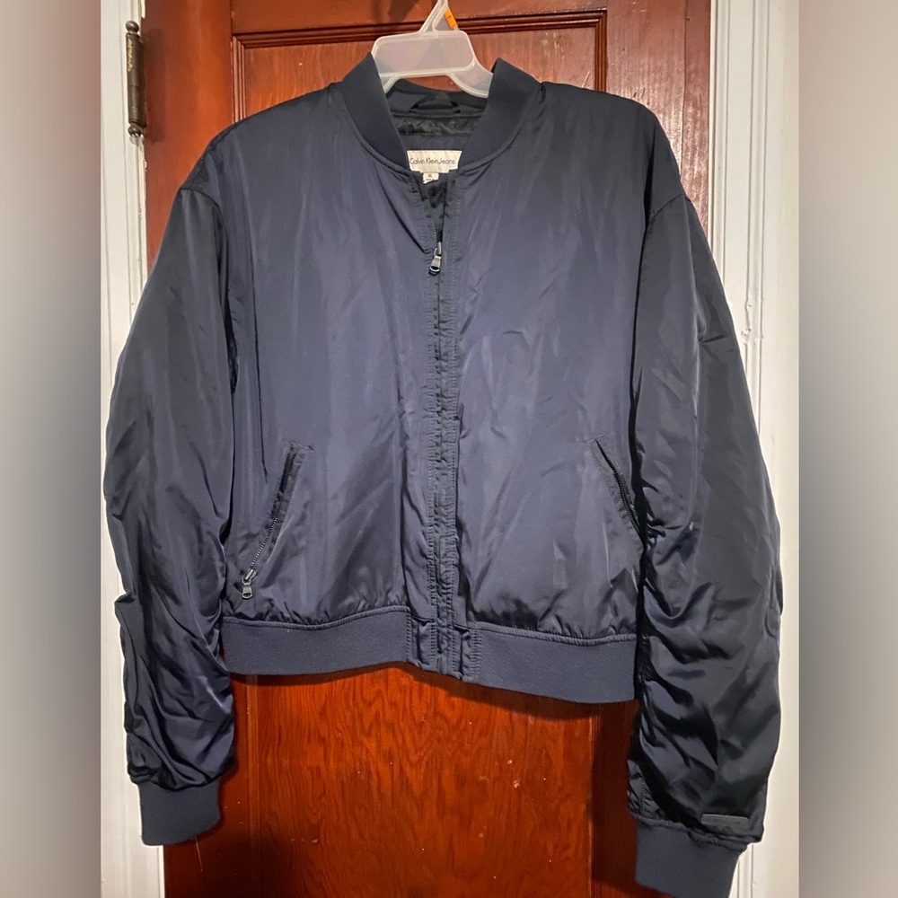 Woman’s  navy blue Bomber Jacket Calvin Klein